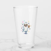 Cool Ghost Halloween Vibes Glas (Vorderseite)