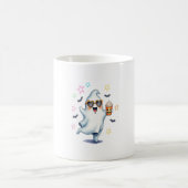 Cool Ghost Halloween Vibes Kaffeetasse (Mittel)