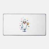 Cool Ghost Halloween Vibes Schreibtischunterlage (Vorderseite)