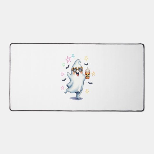 Cool Ghost Halloween Vibes Schreibtischunterlage (Vorderseite)