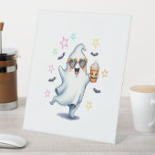 Cool Ghost Halloween Vibes Sockelschild (In Situ)