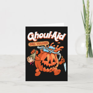 Cool Ghoul Aid Funny Ghoul Pumpkin Niedlich Meme H Karte