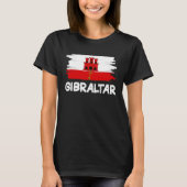 Cool Gibraltar Flag T-Shirt (Vorderseite)
