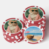 Cool Ginger Cat Vacation Vibes Ästhetik Pokerchips (Stapel)