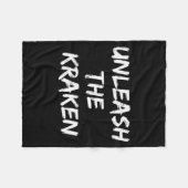 Cool Gingerbread Ugly Sweater Santa Hat Christmas Fleecedecke (Vorderseite (Horizontal))