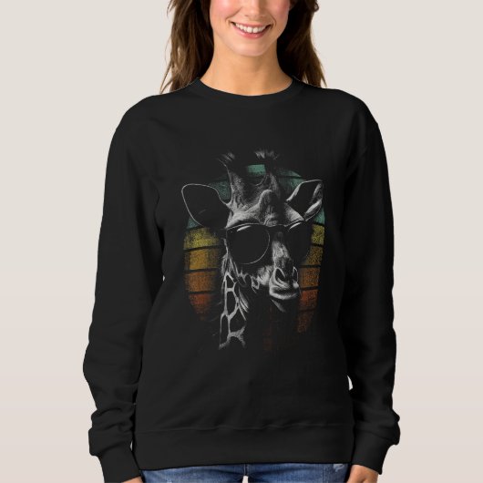 Cool giraffe Africa Savannah Safari Giraffe motif  Sweatshirt (Vorderseite)