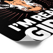 Cool Giraffe Art For Men Women Kids Toddler Giraff Poster (Ecke)