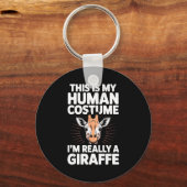 Cool Giraffe Art For Men Women Kids Toddler Giraff Schlüsselanhänger (Vorderseite)