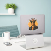 cool giraffe Classic T-Shirt Aufkleber (Laptop auf Schreibtisch)