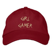 Cool Girl Gamer Bestickte Kappe (Vorderseite)