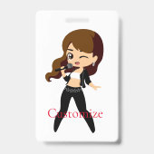 Cool Girl Sings Karaoke Thunder_Cove Ausweis (Rückseite)