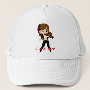 Cool Girl Sings Karaoke Thunder_Cove Truckerkappe