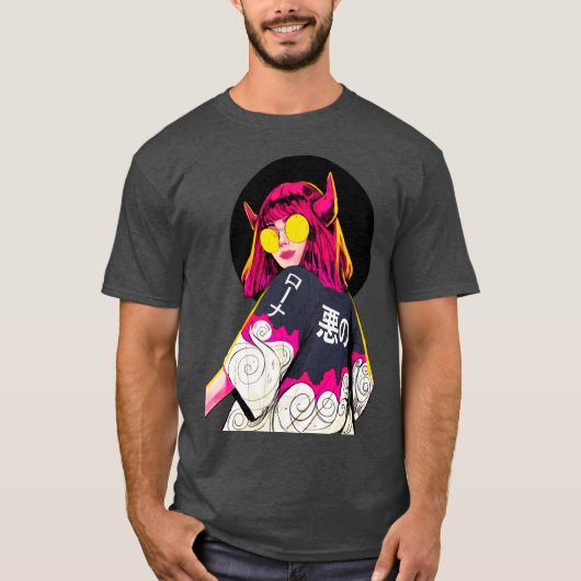 Cool Girl Vaporwave Modern Style  T-Shirt (Vorderseite)