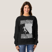 Cool girls climb themselves climbing climbing sweatshirt (Vorne ganz)