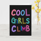 Cool Girls Klettergarten Rockclimbing Karte (Gelbe Blume)