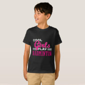 Cool Girls Play Badminton T-Shirt (Vorne ganz)