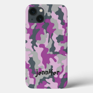 Cool Girly Pink Camouflage Camouflage Name Persona Case-Mate iPhone Hülle