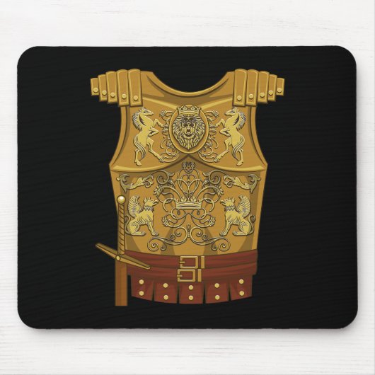 Cool Gladiator Halloween Combat Kostüm Kämpfer Gi Mousepad (Vorne)