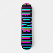Cool Glitch Brown Ollie Nollie Skateboard Deck (Vorne)