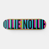 Cool Glitch Coffee Milk Ollie Nollie Skateboard (Horizontal)