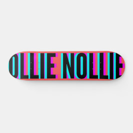 Cool Glitch Coral Ollie Nollie Skateboard Deck
