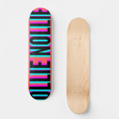 Cool Glitch Coral Ollie Nollie Skateboard Deck (Vorderseite)
