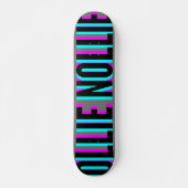 Cool Glitch Gray Ollie Nollie Skateboard Deck (Vorne)