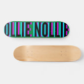 Cool Glitch Green Ollie Nollie Skateboard Deck (Horizontal)
