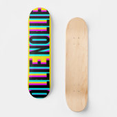Cool Glitch Light Yellow Ollie Nollie Skateboard (Vorderseite)