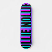 Cool Glitch Lila Ollie Nollie Skateboard Deck (Vorne)