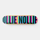 Cool Glitch Peach Ollie Nollie Skateboard Deck (Horizontal)