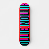 Cool Glitch Red Ollie Nollie Skateboard Deck (Vorne)