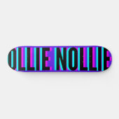 Cool Glitch Violet Ollie Nollie Skateboard Deck (Horizontal)