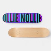 Cool Glitch Violet Ollie Nollie Skateboard Deck (Horizontal)