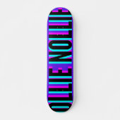 Cool Glitch Violet Ollie Nollie Skateboard Deck (Vorne)