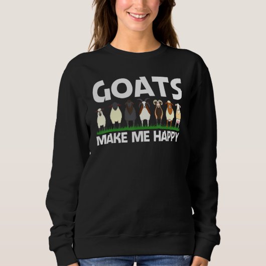 Cool Goat For Men Women Domestic Goat Farm  1 Sweatshirt (Vorderseite)