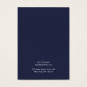 Cool Gold Branch Navy Blue Earring Display Holder (Rückseite)