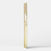Cool Gold Glitzer Diamonds Monogram Case-Mate iPhone Hülle (Rückseite / Rechts)