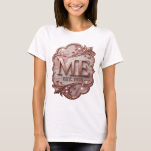Cool Gold ME EST 1970 Maßdesign T-Shirt