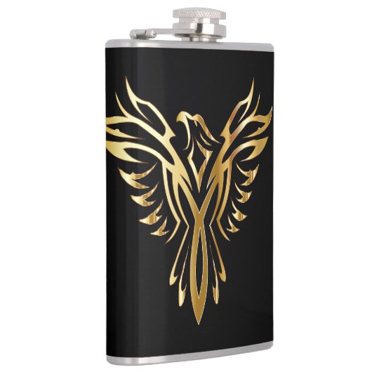 Cool Gold Phoenix  Flachmann (Rechts)