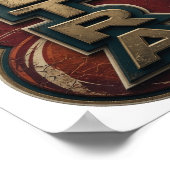 Cool Gold ULTRA Statement Design Poster (Ecke)