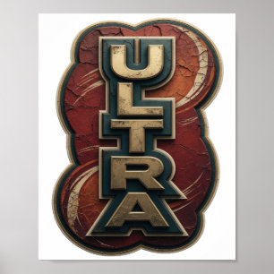 Cool Gold ULTRA Statement Design Poster