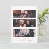 Cool Golden Romantic Wedding 3 Multi Photos (Stehend Vorderseite)