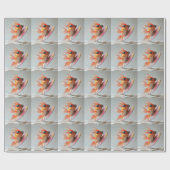 Cool Goldfish Surfen auf einer Welle Geschenkpapier (Flach)