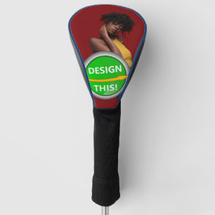 COOL! Golf Driver Head Cover - Blue Trial - Custom Headcover