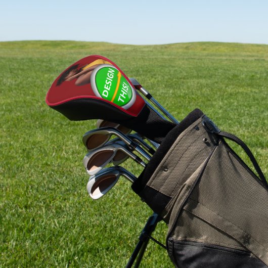 COOL! Golf Driver Head Cover - Red trix - Custom Headcover (In SItu)