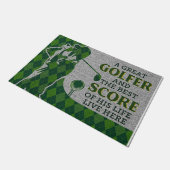 Cool Golfer And His Best Score Fußmatte (Schrägansicht)