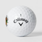 Cool Golfer Personalisiert Modernes Foto für Heimt Golfball (Logo)