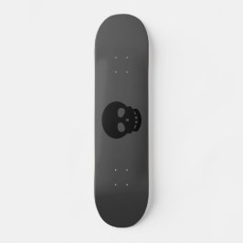 Cool Goth Black Skull Skateboard