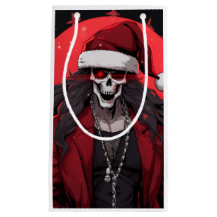 Cool Goth Punk Skull Anime Santa Demon Kleine Geschenktüte